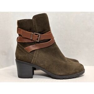 Cougar Arvida Waterproof Boots Brown Suede Leather Strap Ankle US 7